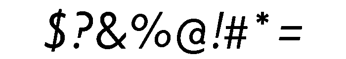 Citron Grotesque Regular Italic Font OTHER CHARS