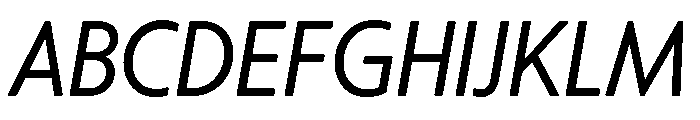Citron Grotesque Regular Italic Font UPPERCASE