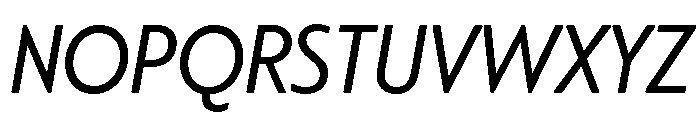 Citron Grotesque Regular Italic Font UPPERCASE