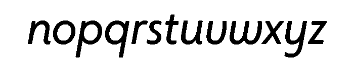 Citron Grotesque Regular Italic Font LOWERCASE