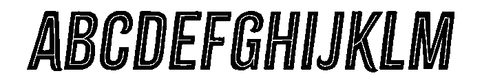 Citrus Gothic Inline Regular Italic FONT