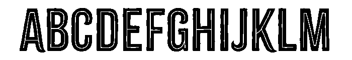 Citrus Gothic Inline Regular Font UPPERCASE