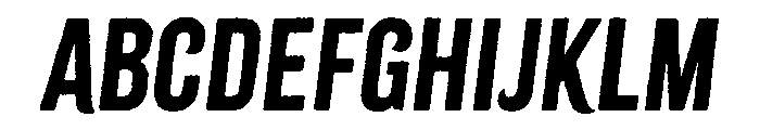 Citrus Gothic Rough Regular Italic Font UPPERCASE