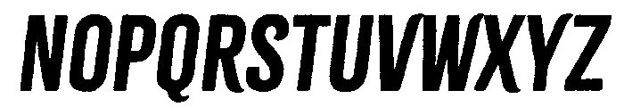 Citrus Gothic Rough Regular Italic Font UPPERCASE