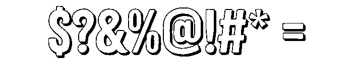 Citrus Gothic Shadow Regular Font OTHER CHARS
