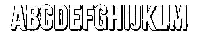 Citrus Gothic Shadow Regular Font UPPERCASE