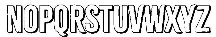 Citrus Gothic Shadow Regular Font UPPERCASE