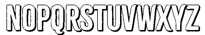 Citrus Gothic Shadow Regular Font LOWERCASE