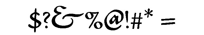 Civilité No. 12 Font OTHER CHARS