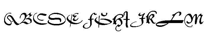 Civilité No. 12 Font UPPERCASE