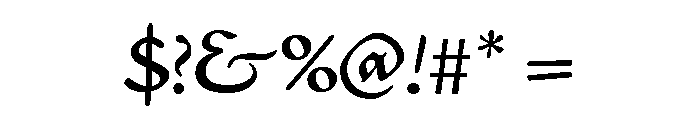Civilité No. 14 Font OTHER CHARS