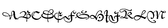 Civilité No. 14 Font UPPERCASE