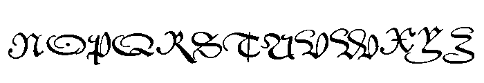 Civilité No. 14 Font UPPERCASE