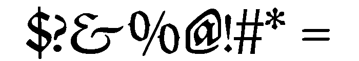 Civilité No. 30 Font OTHER CHARS