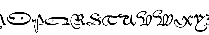 Civilité No. 30 Font UPPERCASE