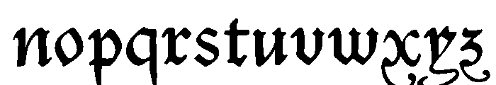 Civilité No. 30 Font LOWERCASE