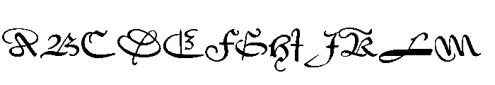 Civilité No. 8 Font UPPERCASE