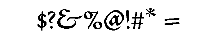 Civilité No. 9 Font OTHER CHARS