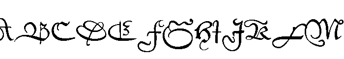 Civilité No. 9 Font UPPERCASE