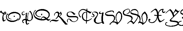 Civilité No. 9 Font UPPERCASE