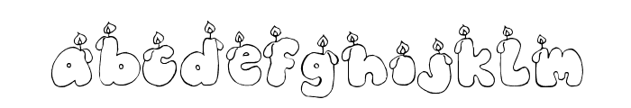 CK Candles Font LOWERCASE