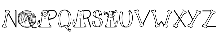 CK Cats & Dogs Font UPPERCASE