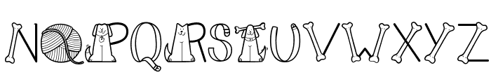 CK Cats & Dogs Font LOWERCASE