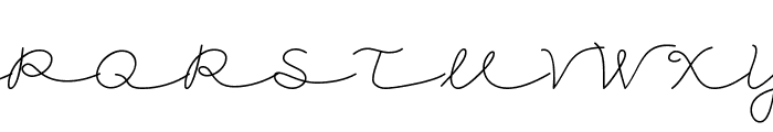 CK Cursive Font UPPERCASE