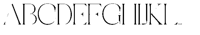 CKR Serif Extra Light Semi Expanded Font UPPERCASE