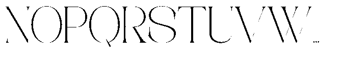 CKR Serif Extra Light Semi Expanded Font UPPERCASE