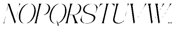 CKR Serif Light Slanted Font UPPERCASE