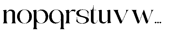 CKR Serif Medium Extra Expanded Font LOWERCASE