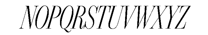 Classic Ruby Script Light Italic Font UPPERCASE