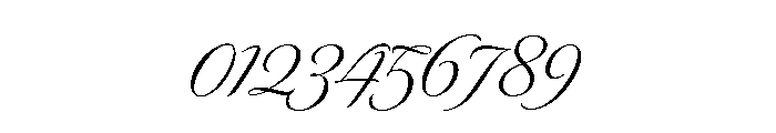 Classic Ruby Script Light Font OTHER CHARS