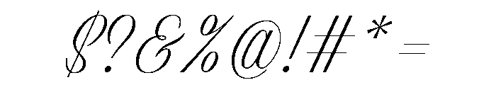 Classic Ruby Script Regular Font OTHER CHARS