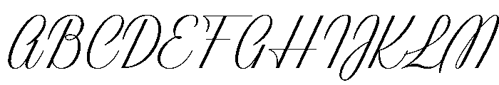 Classic Ruby Script Regular Font UPPERCASE