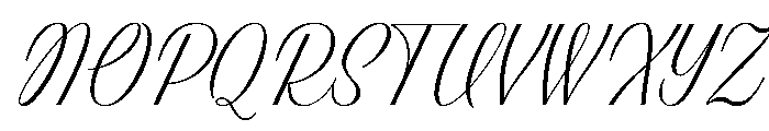 Classic Ruby Script Regular Font UPPERCASE