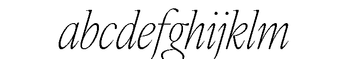Classic Ruby Script Thin Italic FONT