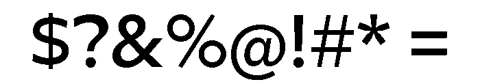 Clear Pro Arabic Medium Font OTHER CHARS