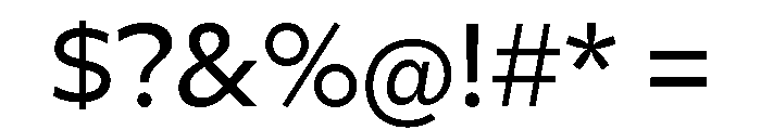 Clear Pro Arabic Regular Font OTHER CHARS