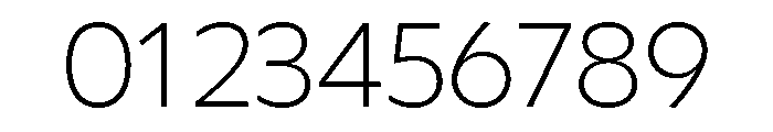 Clear Pro Arabic Thin Font OTHER CHARS