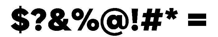 Clother Heavy Font OTHER CHARS