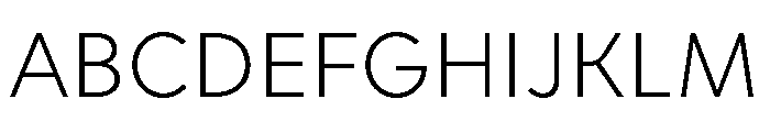 Clother Light Font UPPERCASE