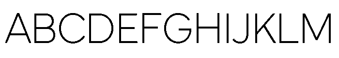 Clother Thin Font UPPERCASE