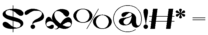 Clance Font OTHER CHARS