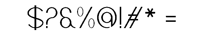 Claoond Font OTHER CHARS