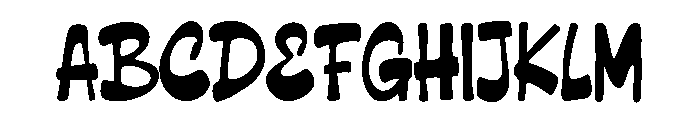 Claping Ballon Font UPPERCASE