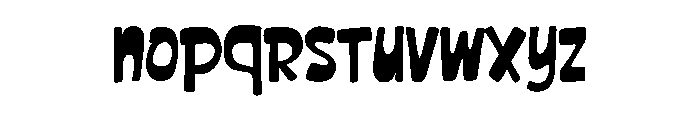 Claping Ballon Font LOWERCASE