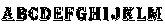 Classic Black Regular Font UPPERCASE