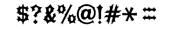 Classic Blackletter Font OTHER CHARS